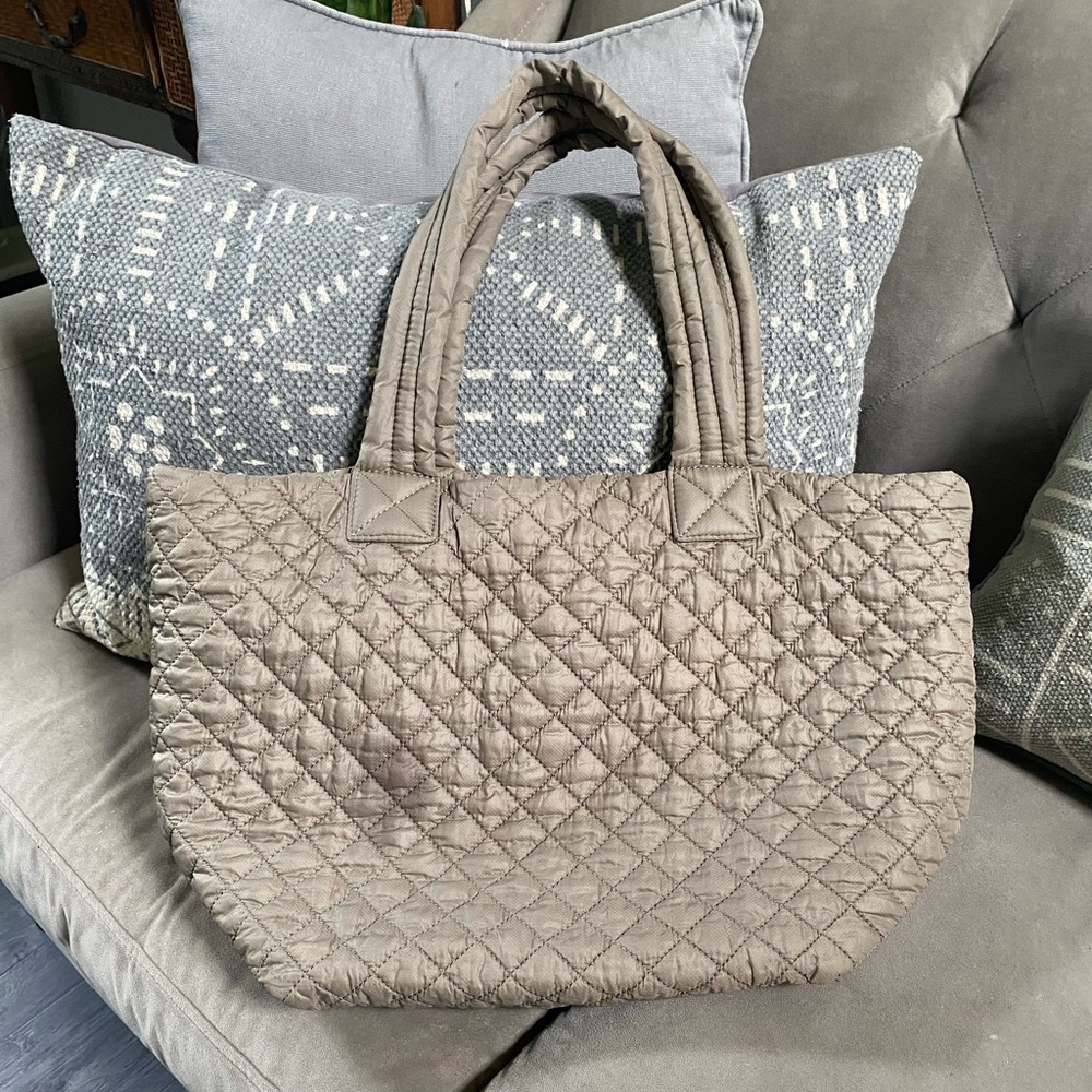 MZ Wallace Quilted Tan Tote - Picture 2 of 12